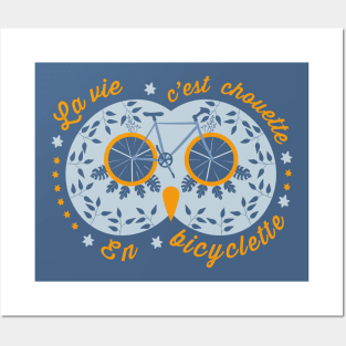 La vie c’est chouette en bicyclette Posters and Art